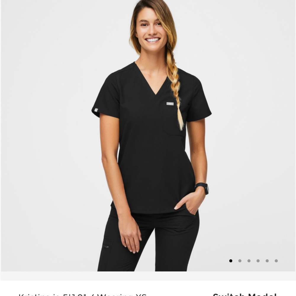 Figs Scrubs Top and bottom (Catarina one pocket, ode cargo pant)